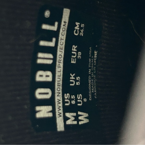 NOBULL Men’s 6.5 Women’s 8 High Top Black Ivy Trainers Sneakers Shoes EUC - Picture 9 of 9